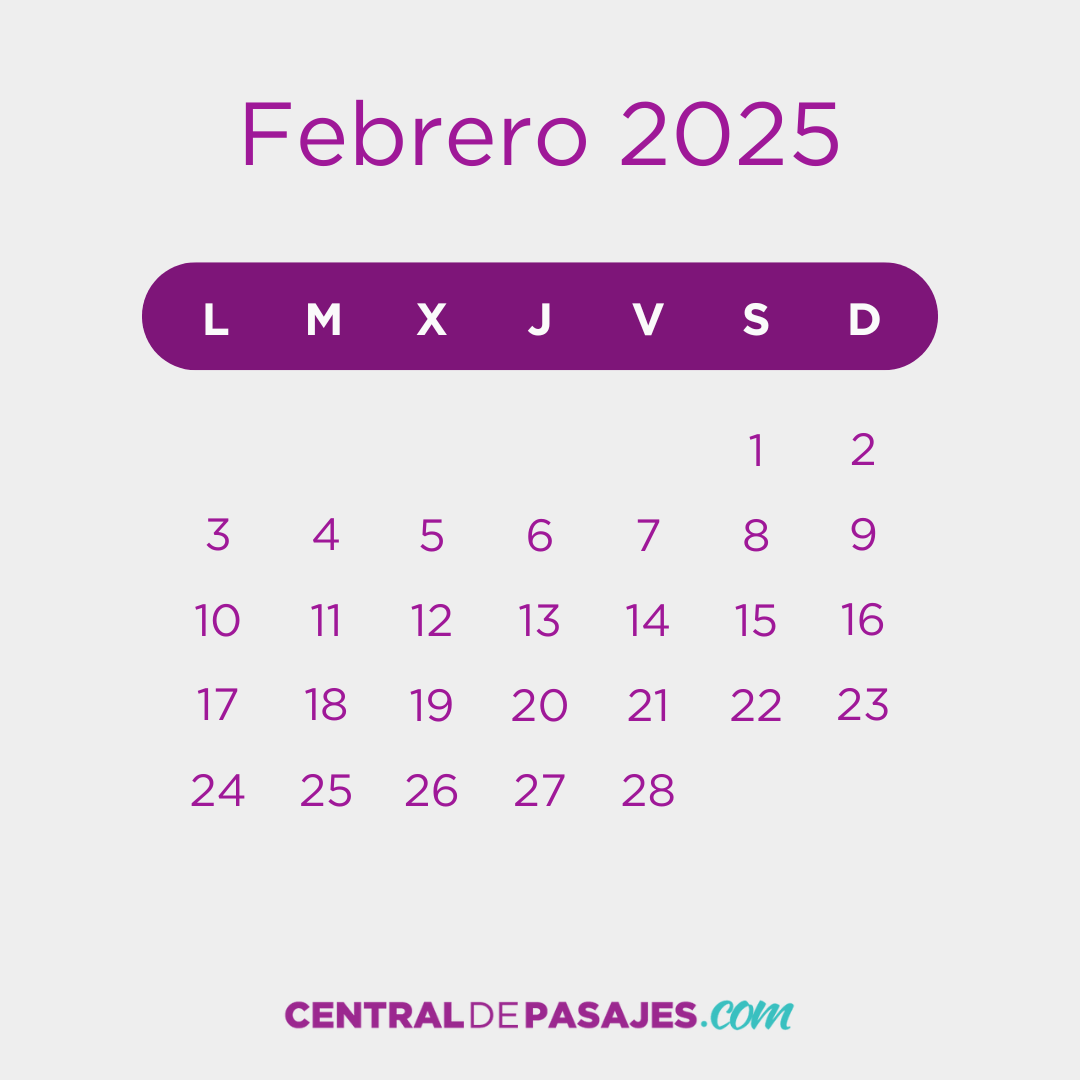 Feriados de Febrero 2025