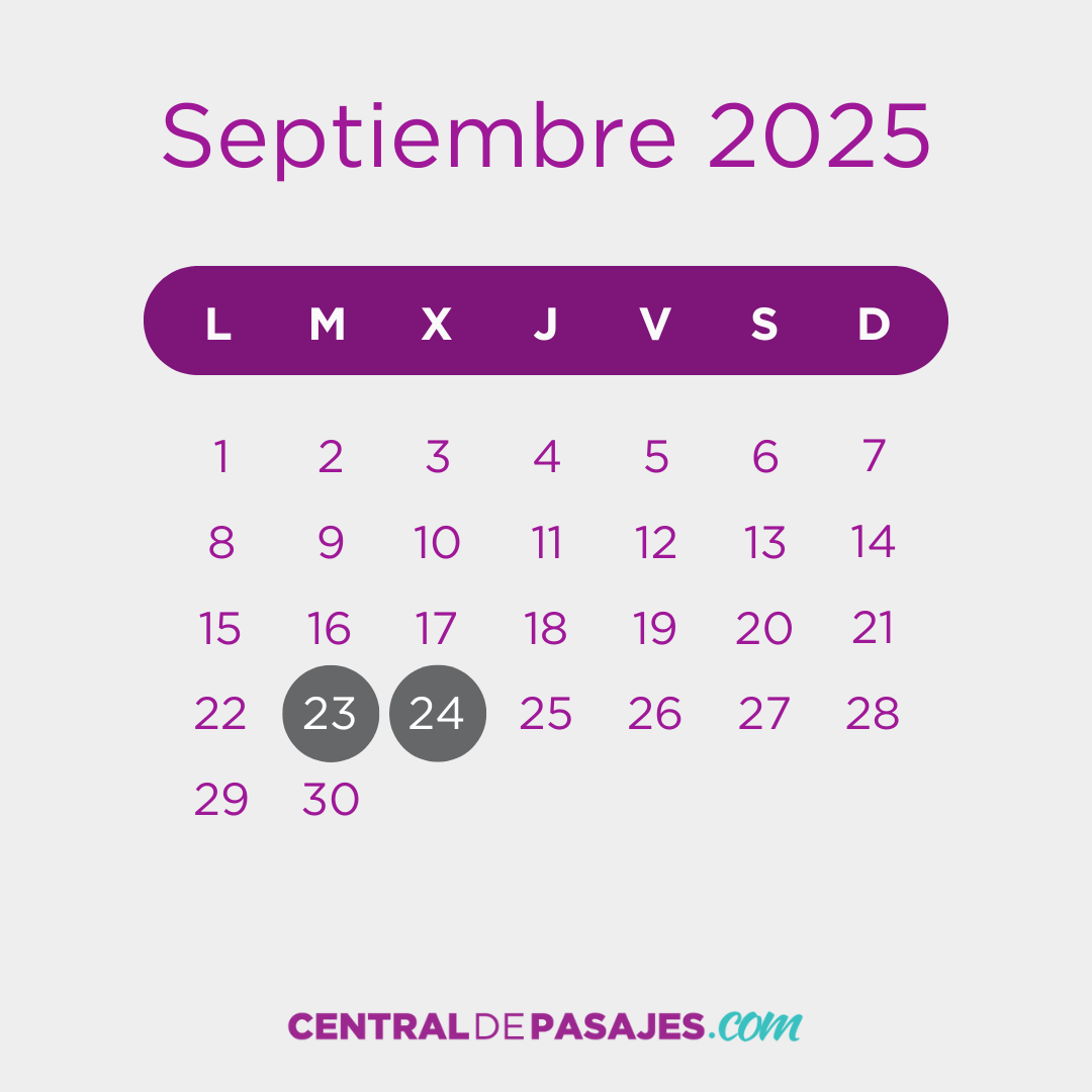 Feriados de Septiembre 2025